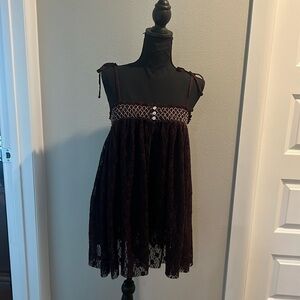 Free People Intimately. Lace pocketed romper . Lace polyester and spandex XS